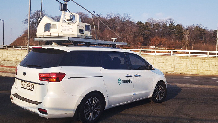 MMS vehicle for precision map construction