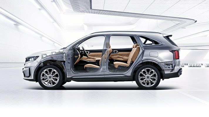 Side image of platform applied to Sorento