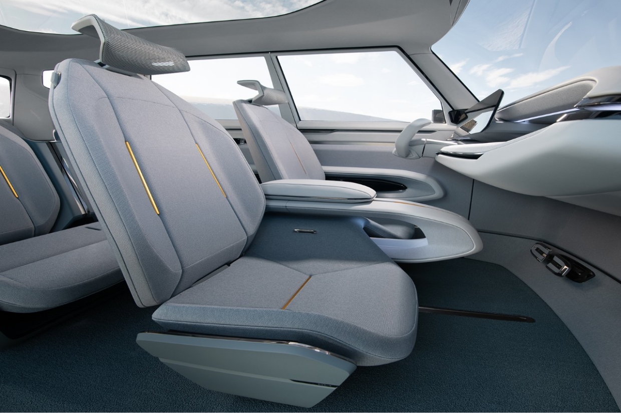 Seats in KIA EV9 concept car