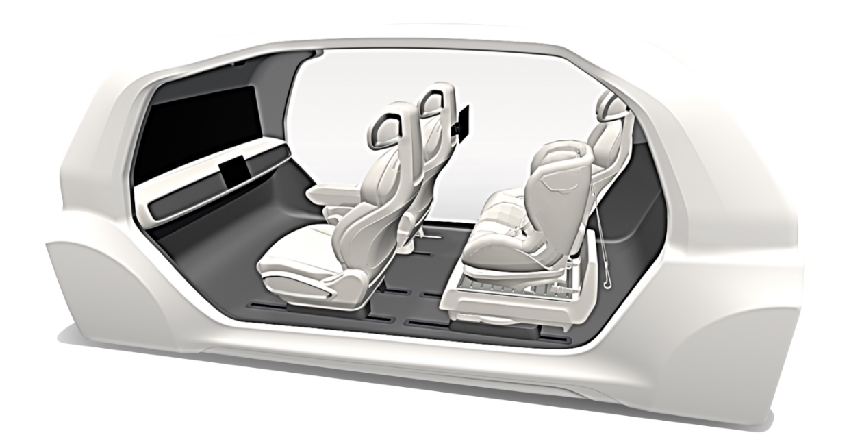 Multi-purpose mobility seat system by Hyundai Transys