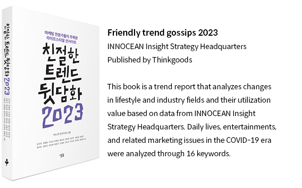 Friendly trend gossip 2023 book introduction and brochure cover photo.