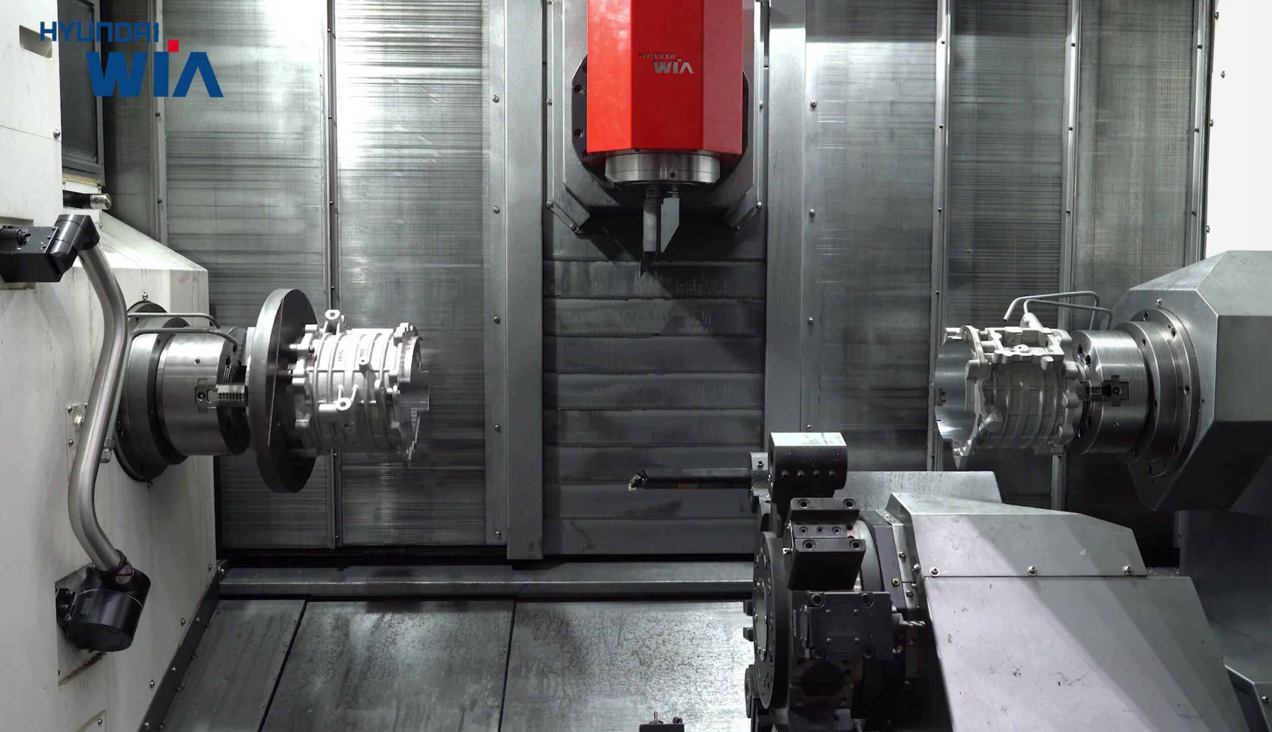 the appearance of a working processing machine