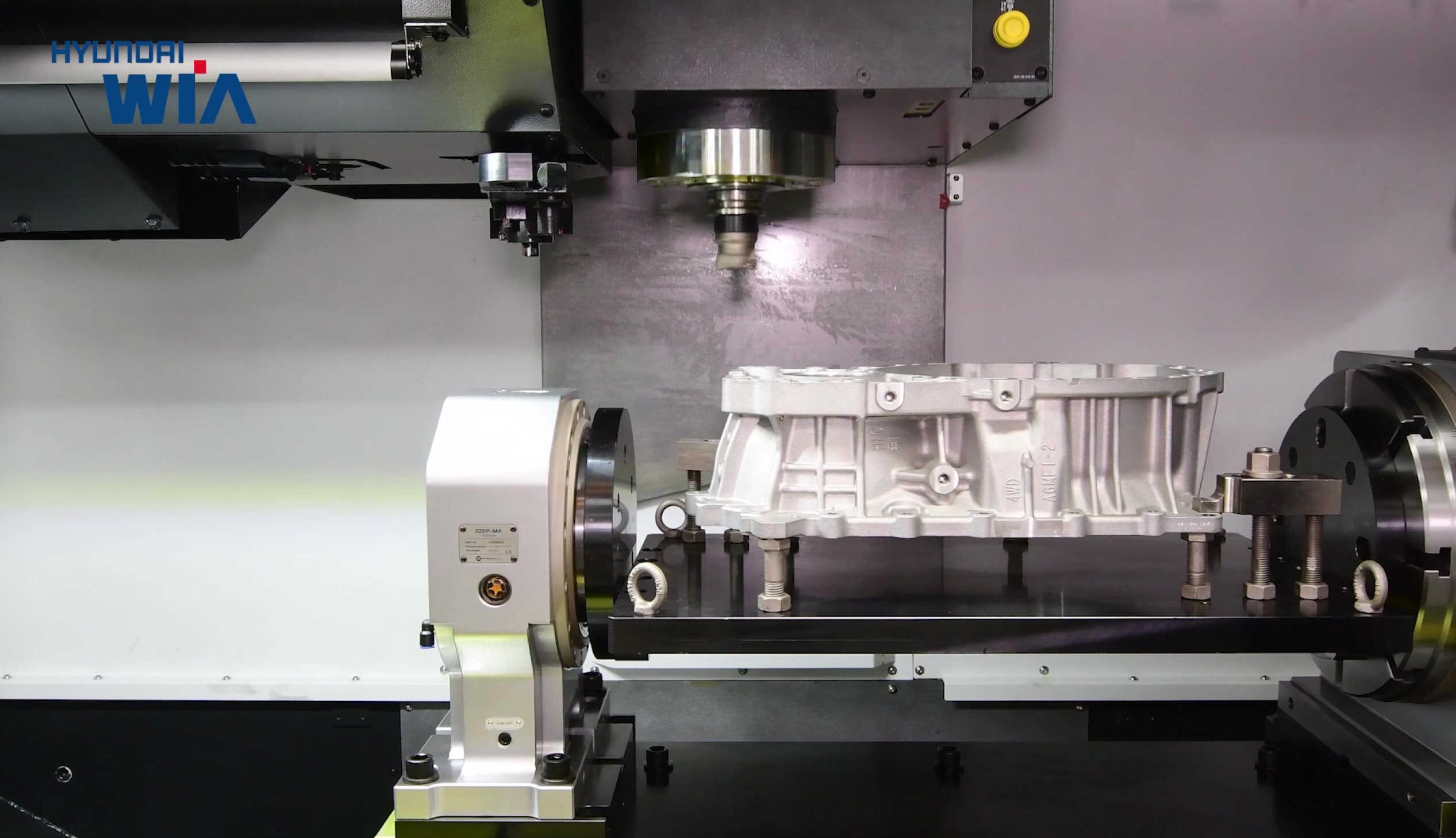 the appearance of a working processing machine