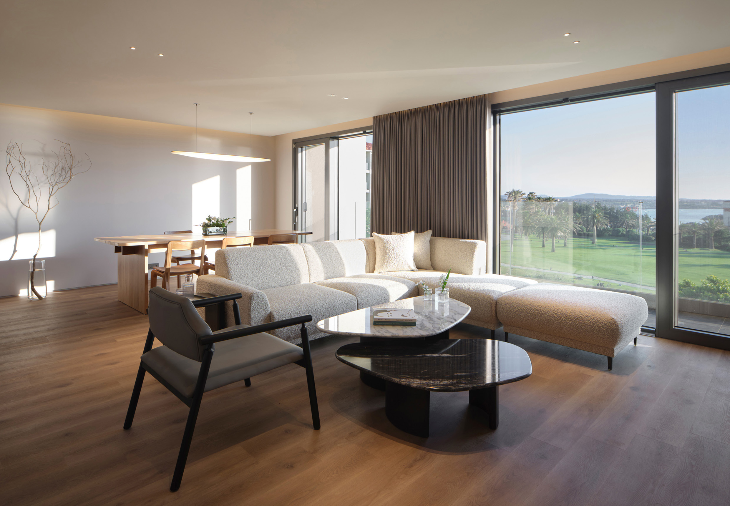 A view of the outside of the resort room