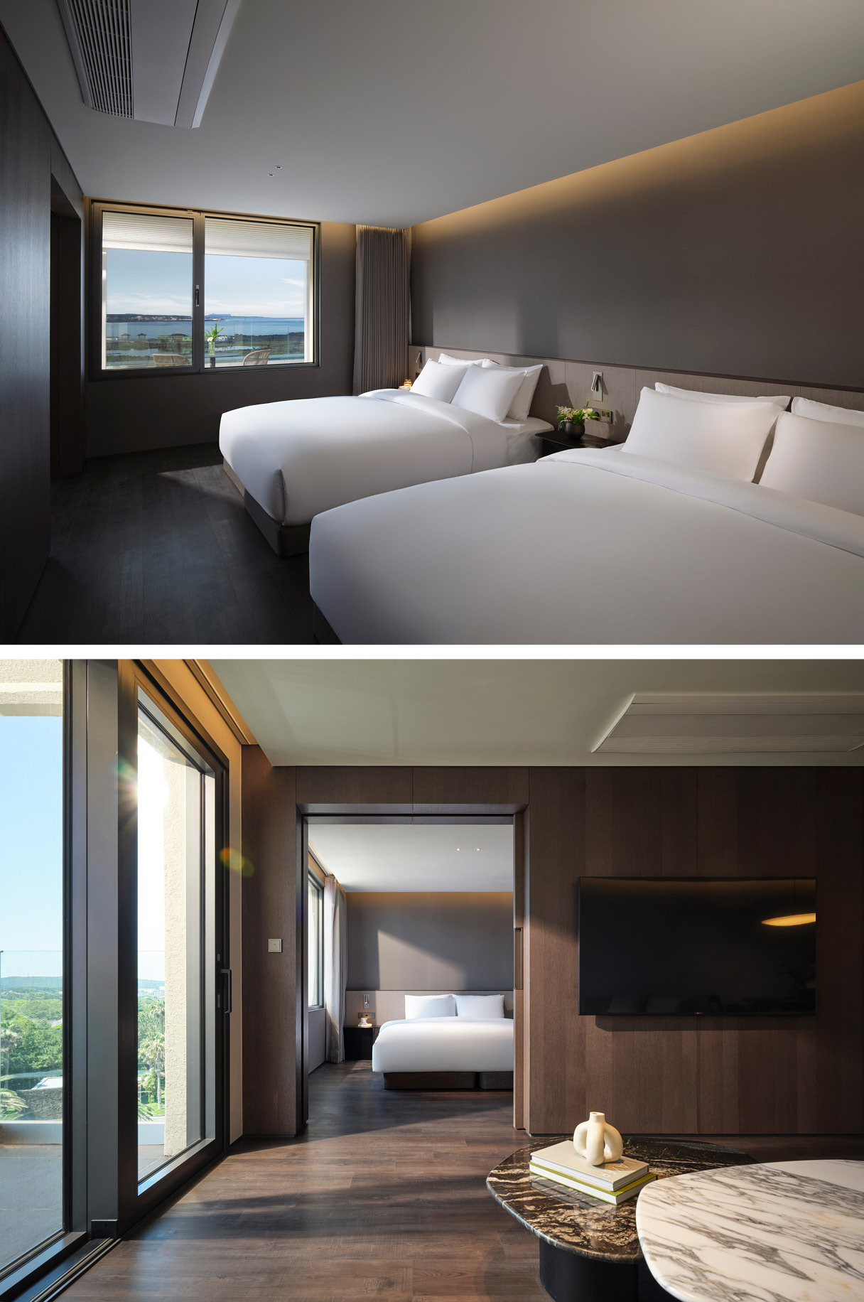 A view of the outside of the resort room