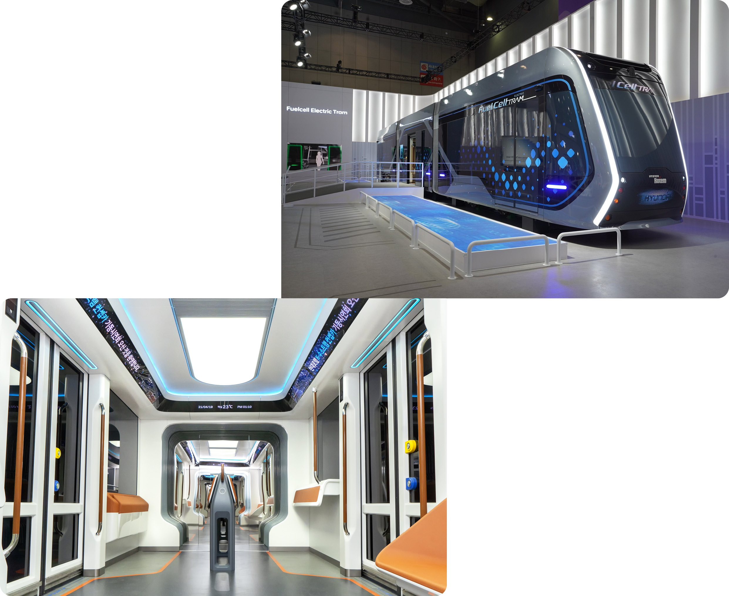 Hyundai Rotem's Hydrogen Electric Tram at the time of release in 2021