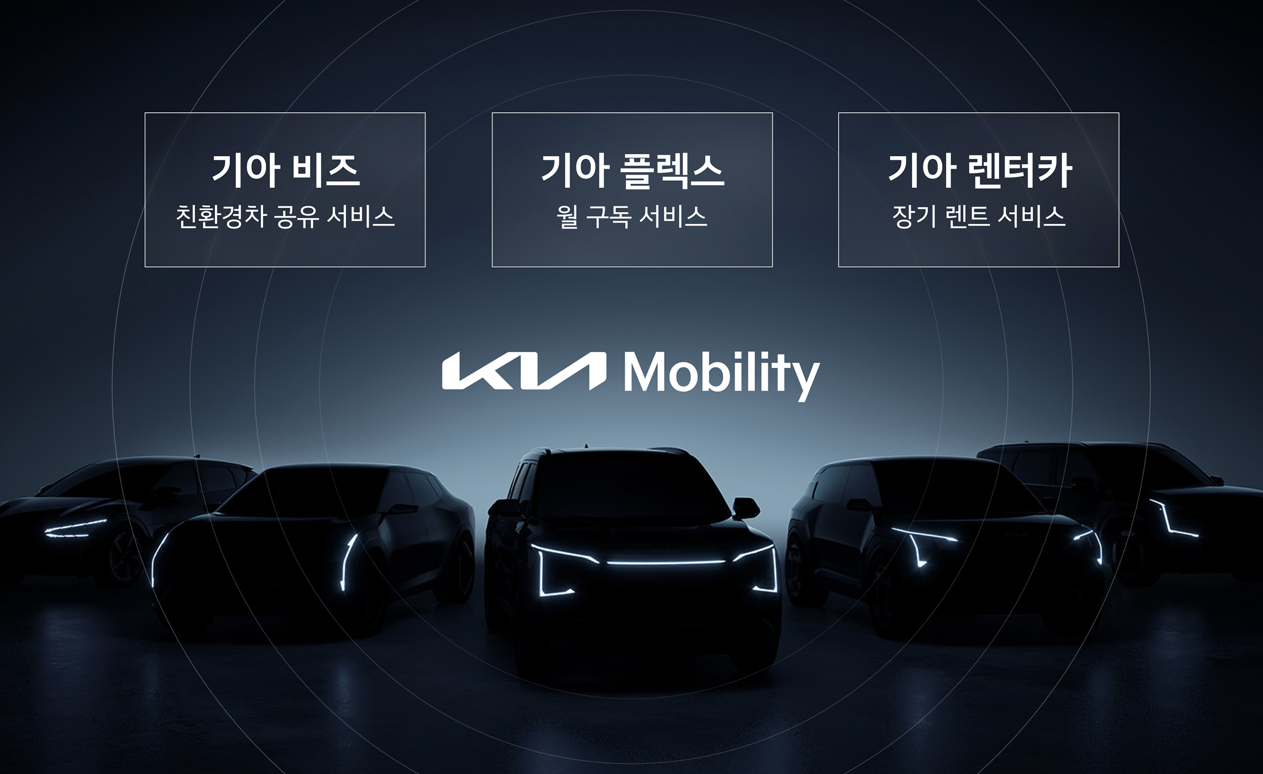 기아 모빌리티 서비스를 설명하는 표