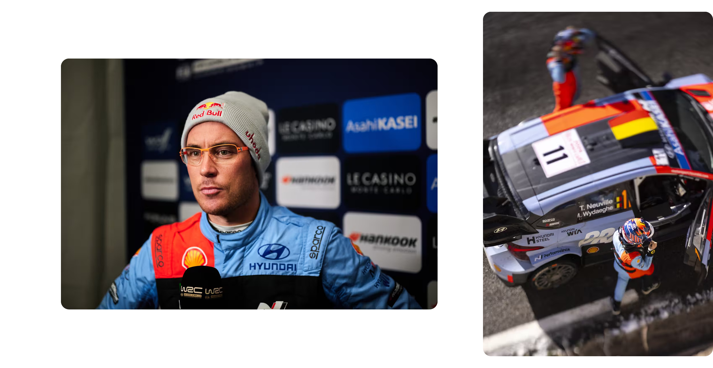 Hyundai Rally team drivers