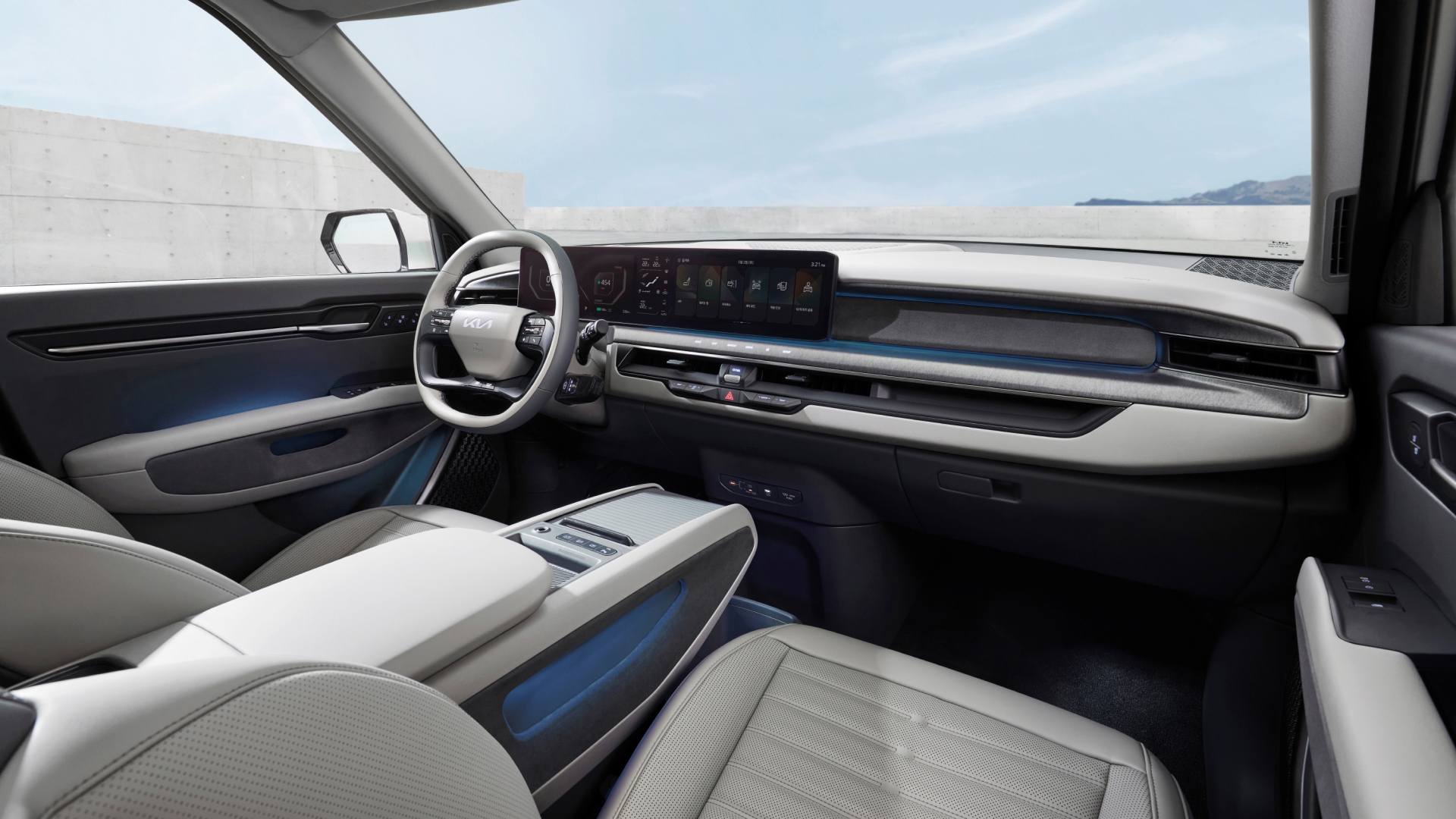 The 2026 EV9 내장
