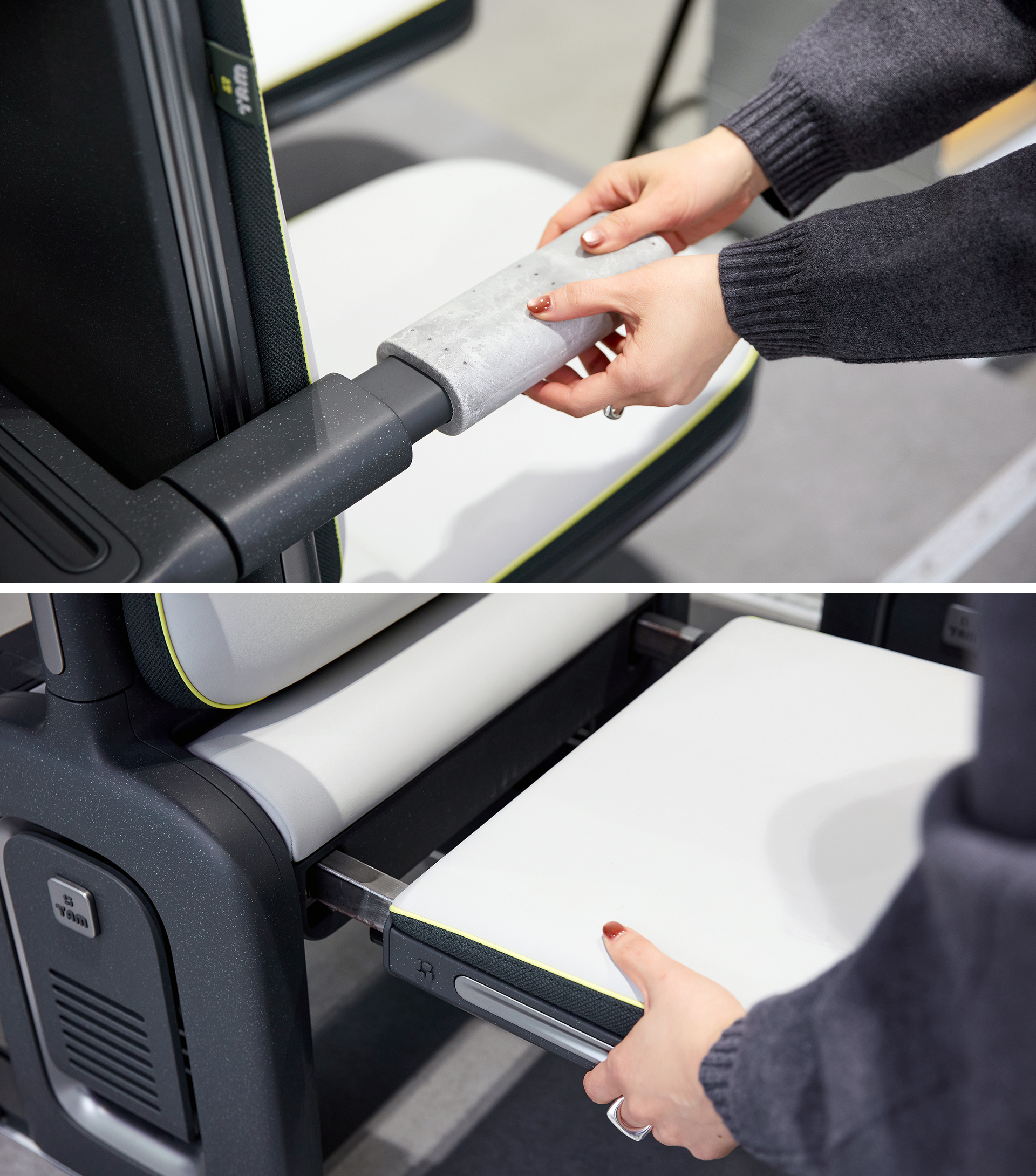 용도에 따라 시트를 다르게 사용하는 모습