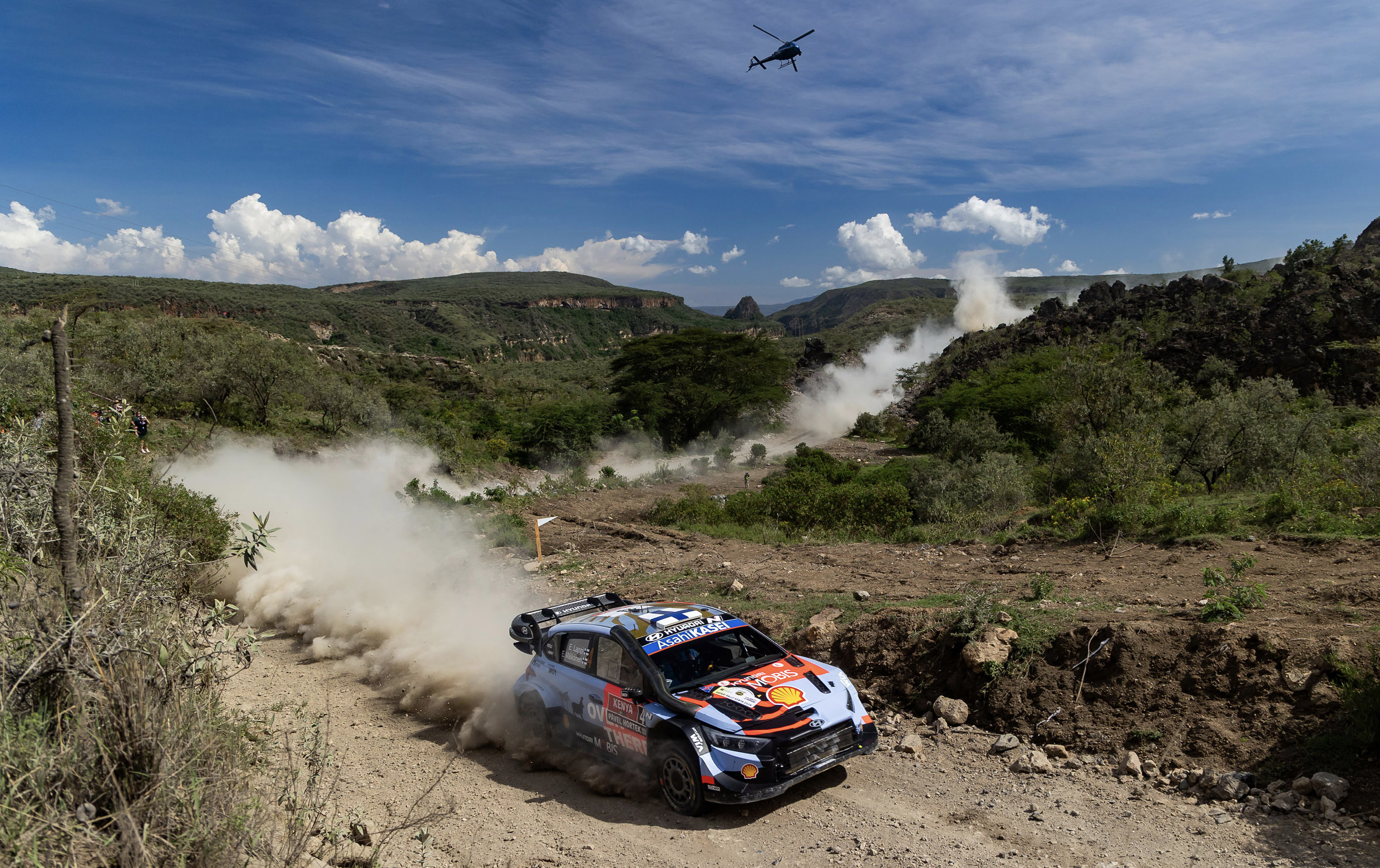 i20N Rally Car Running Safari Rally