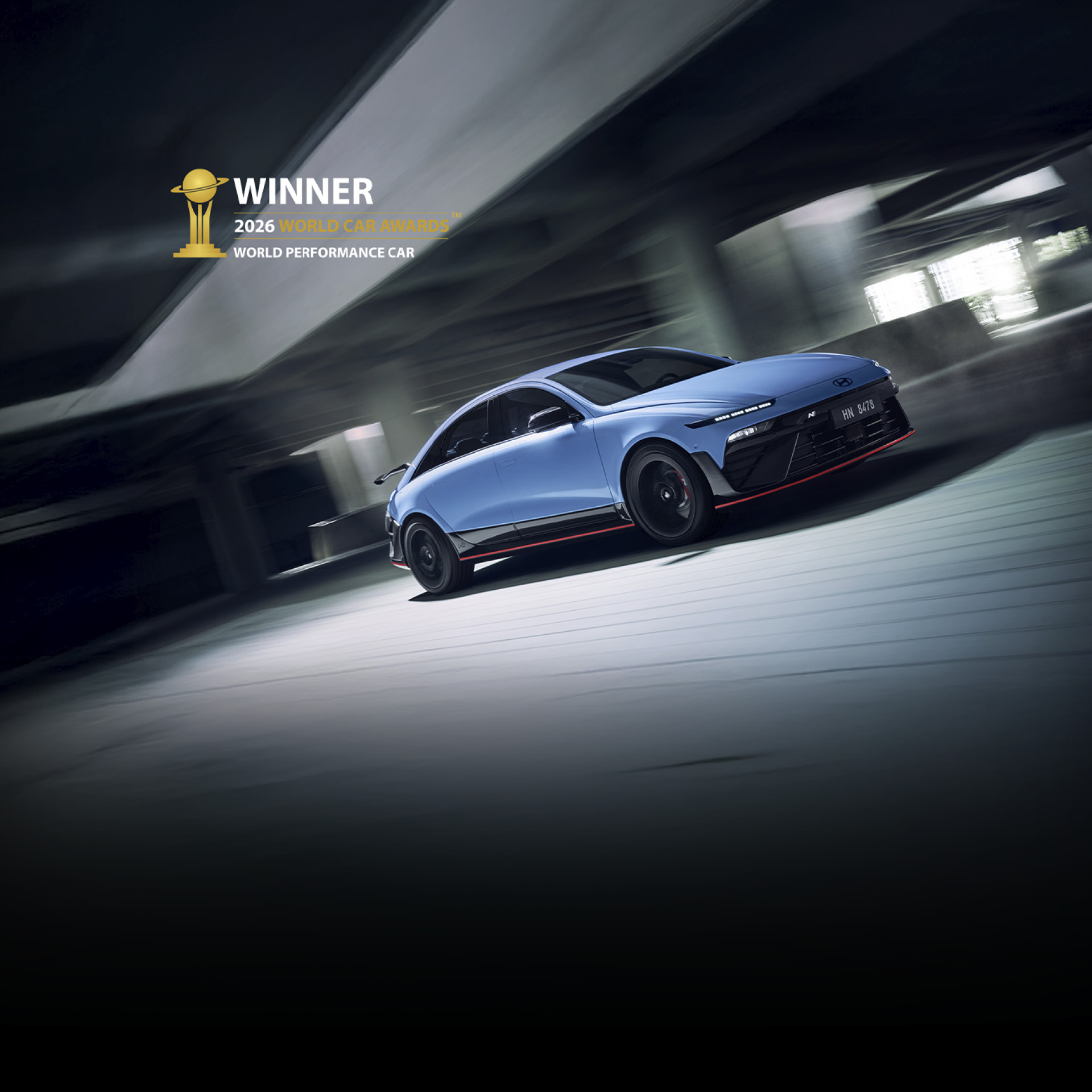 2026 세계 올해의 고성능차에 선정된 현대차 아이오닉 6 N의 모습