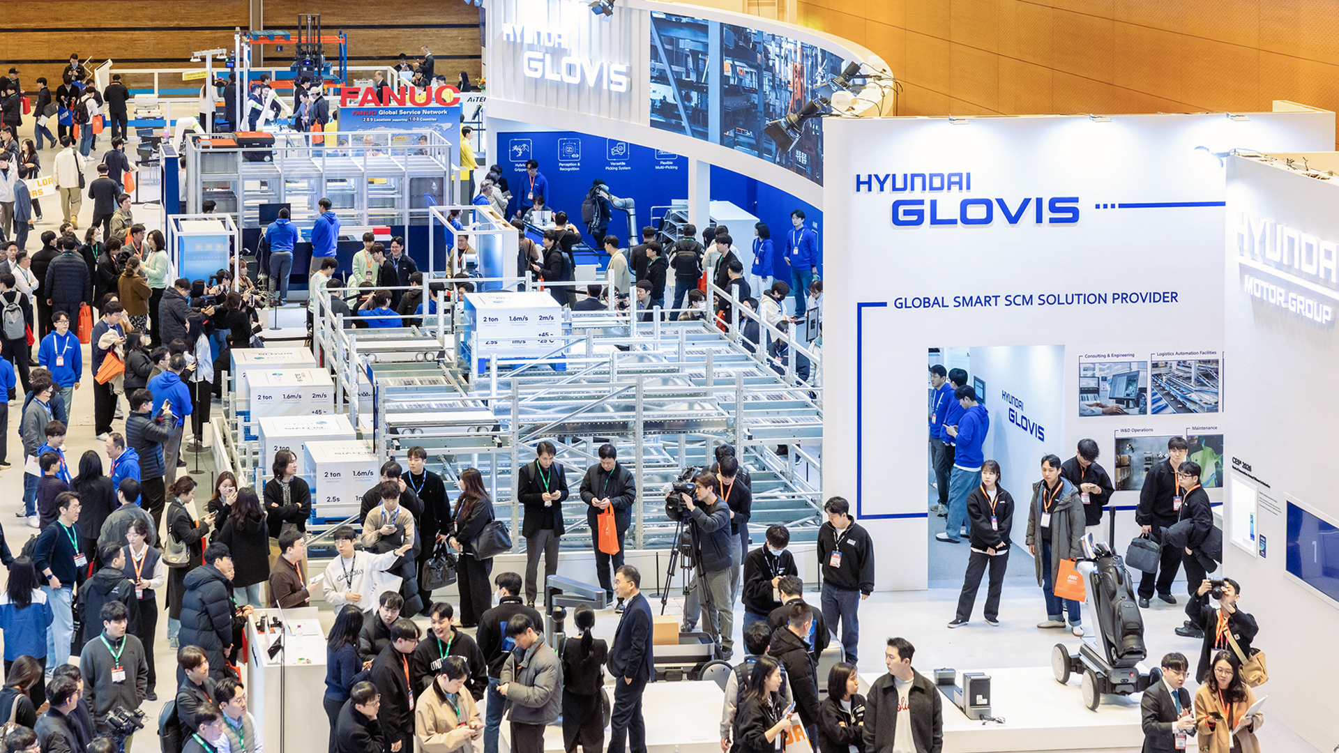 코엑스에서 열린 AW 2026 전시회에 나간 글로비스 부스