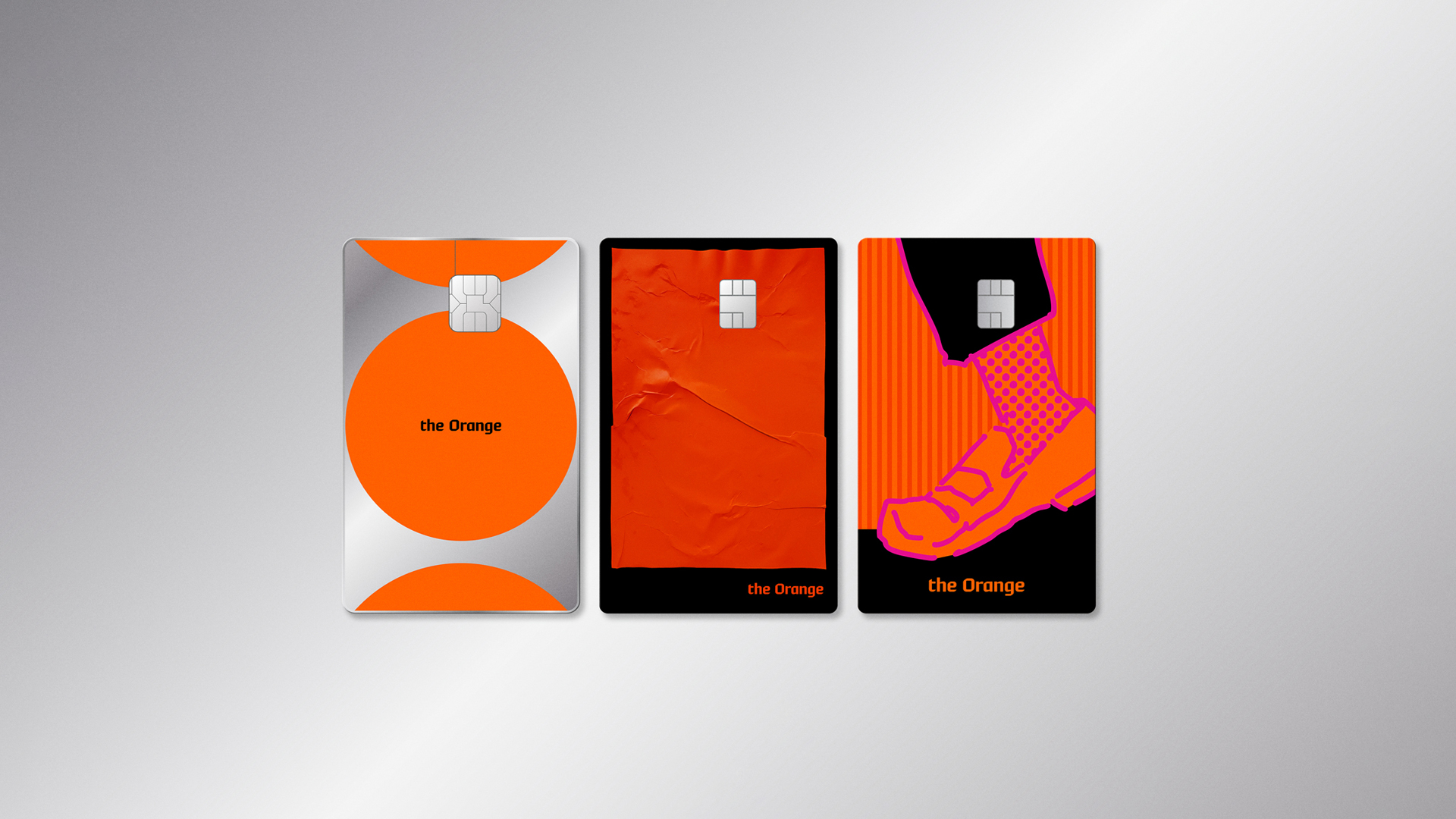 the Orange 카드 디자인