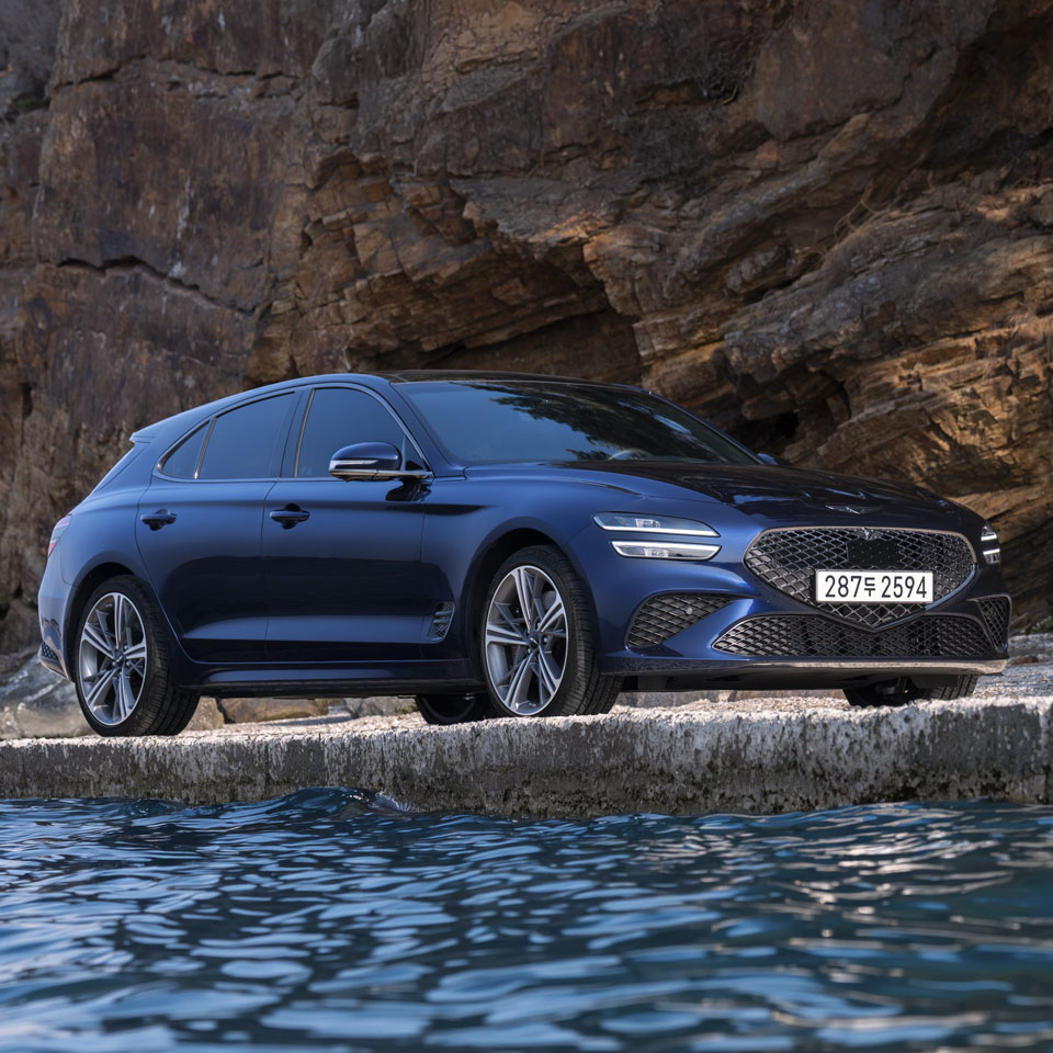 Genesis G70 Shooting Brake delivers a refined driving experience, framed by coastal scenery and endless horizons - th