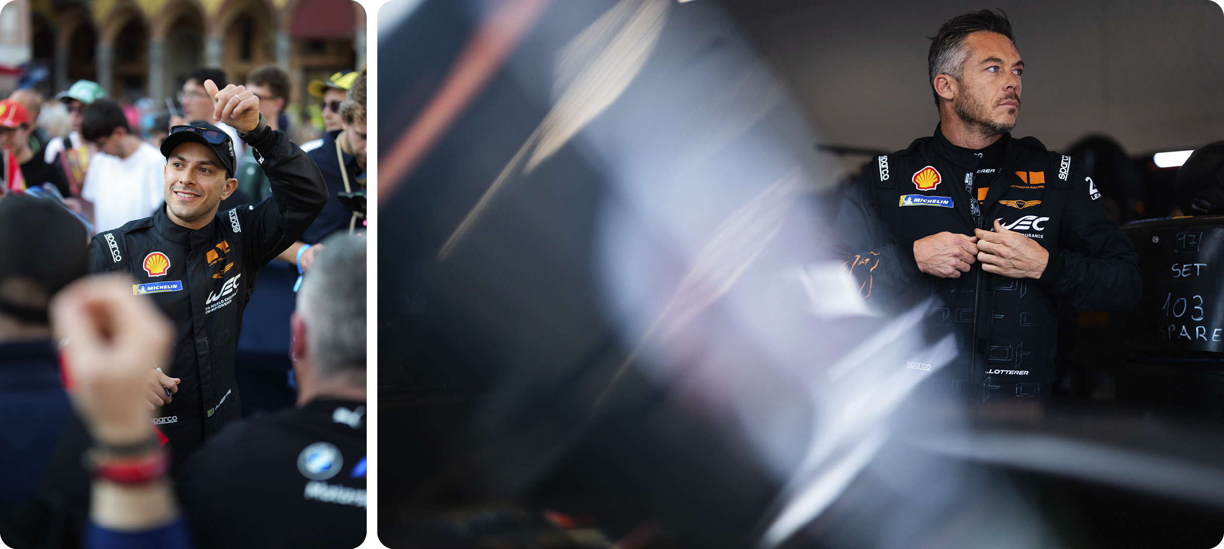 제네시스 마그마 레이싱의 두 선수