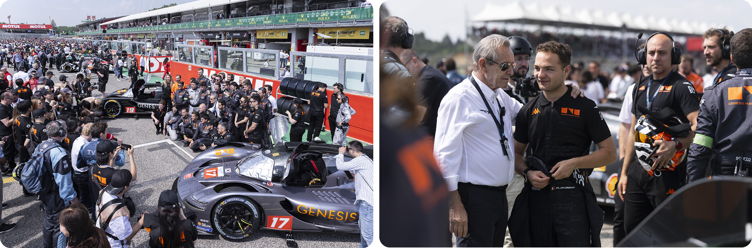 재키 익스가 드라이버와 이야기를 나누는 모습