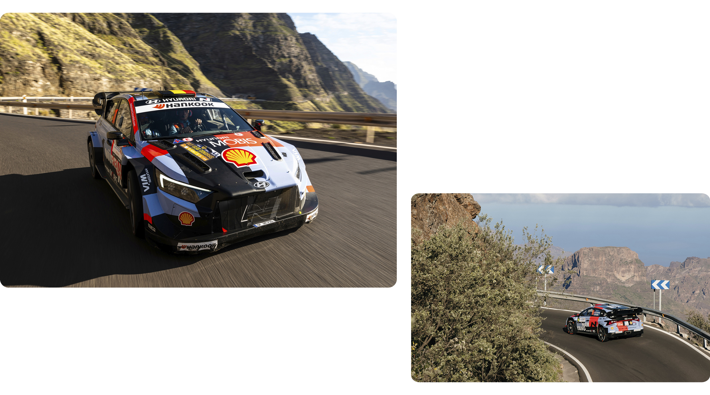 i20 N Rally 1 is running on the road