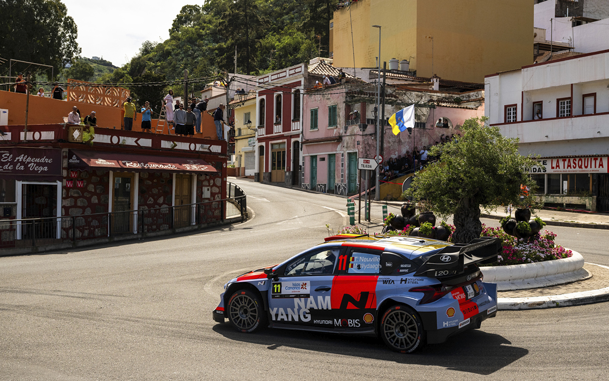 i20 N Rally 1 is running on the road