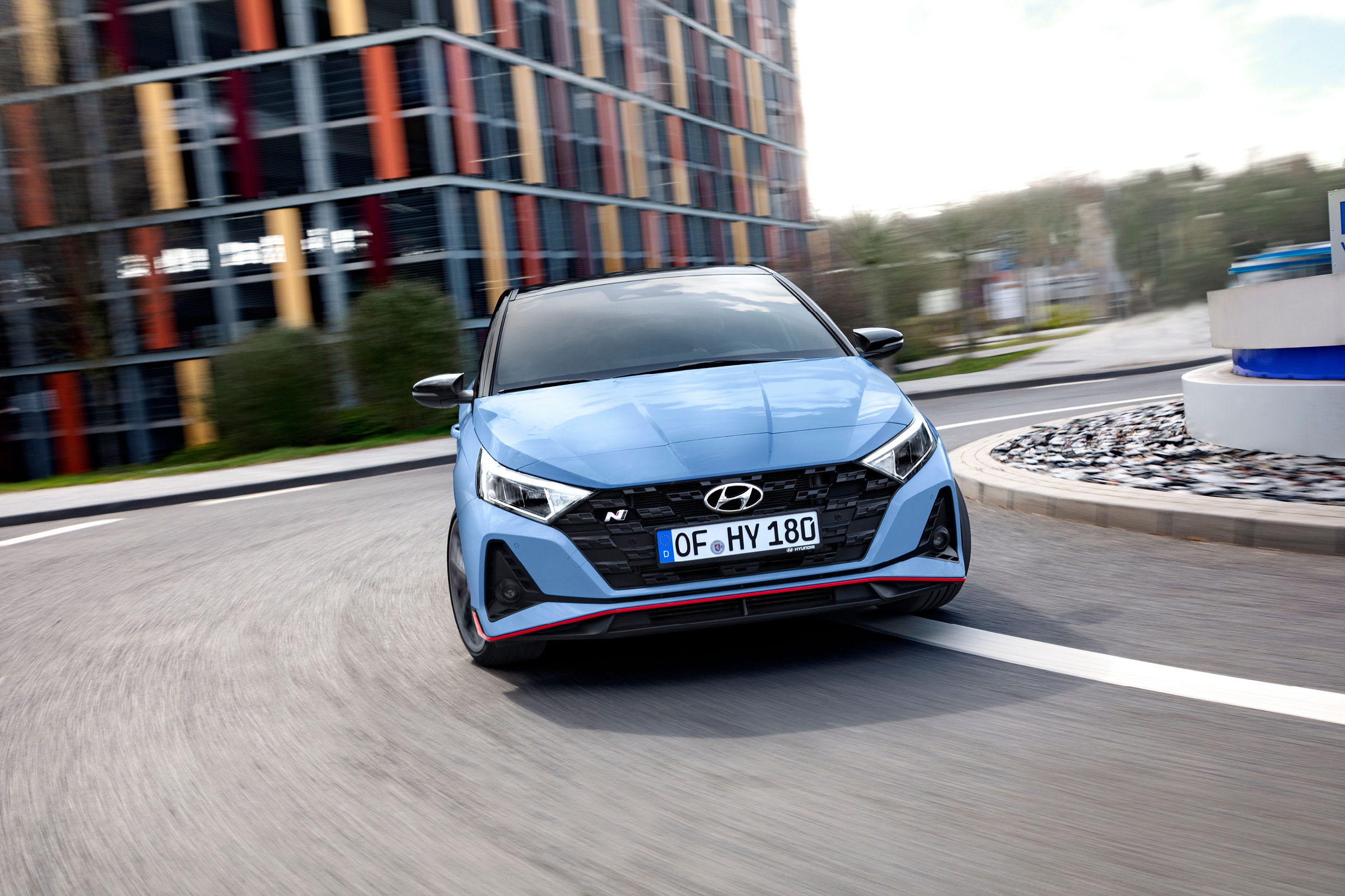 The i20 N runs through the city