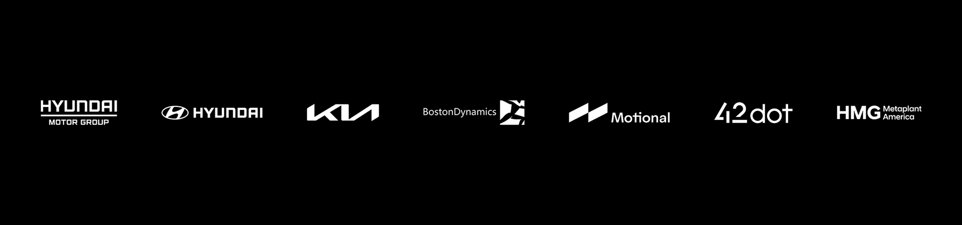 Hyundai Motor Group, Hyundai Motor, Kia, Boston Dynamics, Motional, 42dot, Hyundai Motor Group Metaplant America - logo