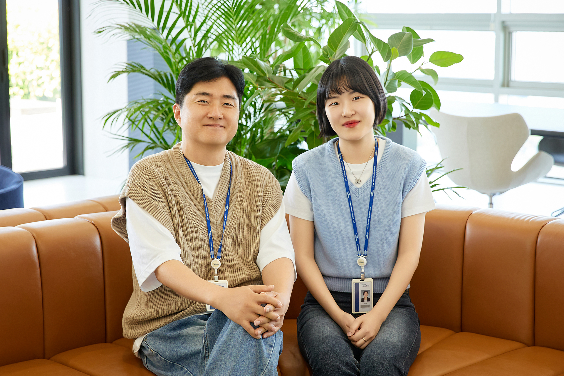 현대오토에버 지도서비스플랫폼팀 곽희탁 책임(왼쪽), 정예은 책임(오른쪽)