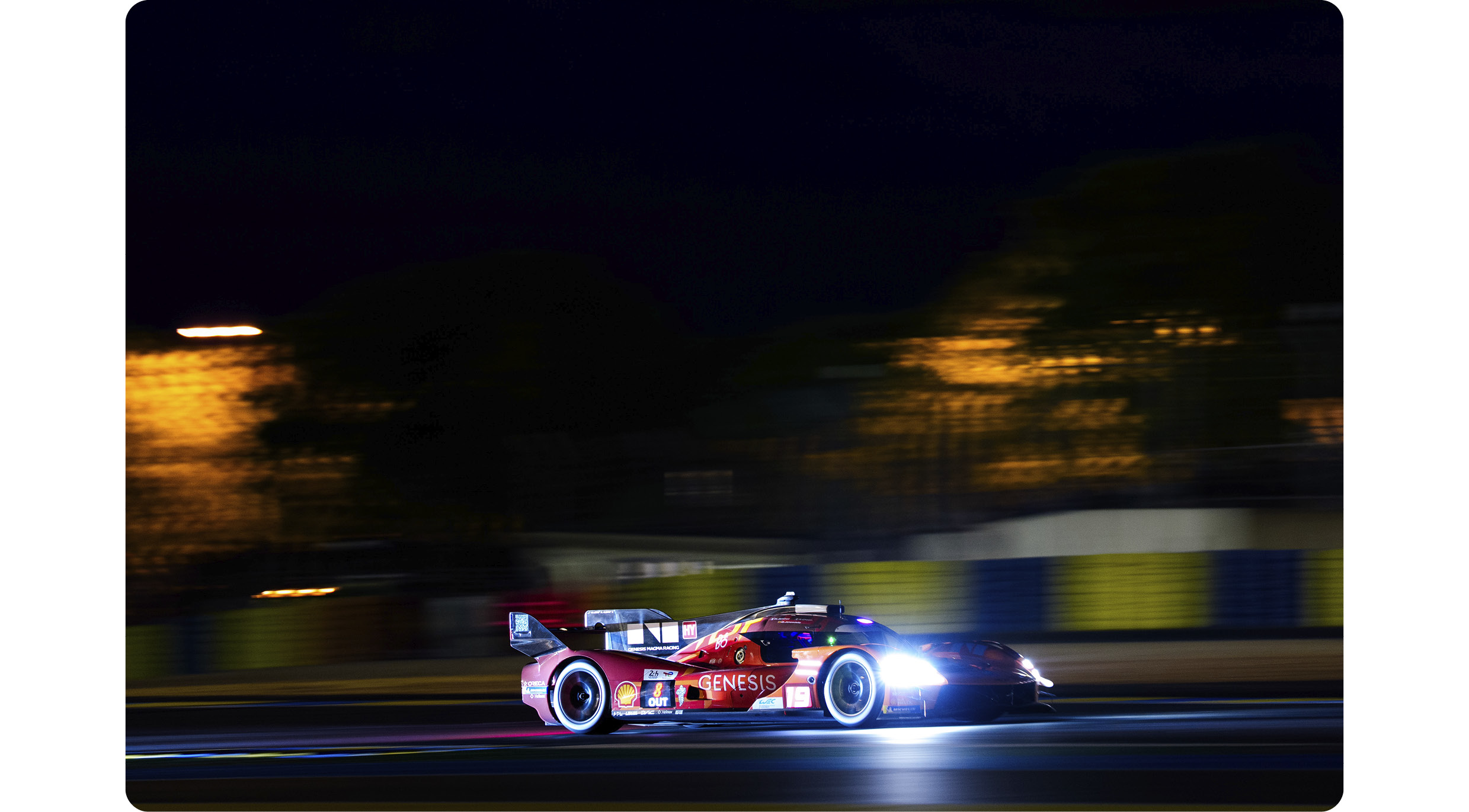 Genesis's hypercar is running in the dark