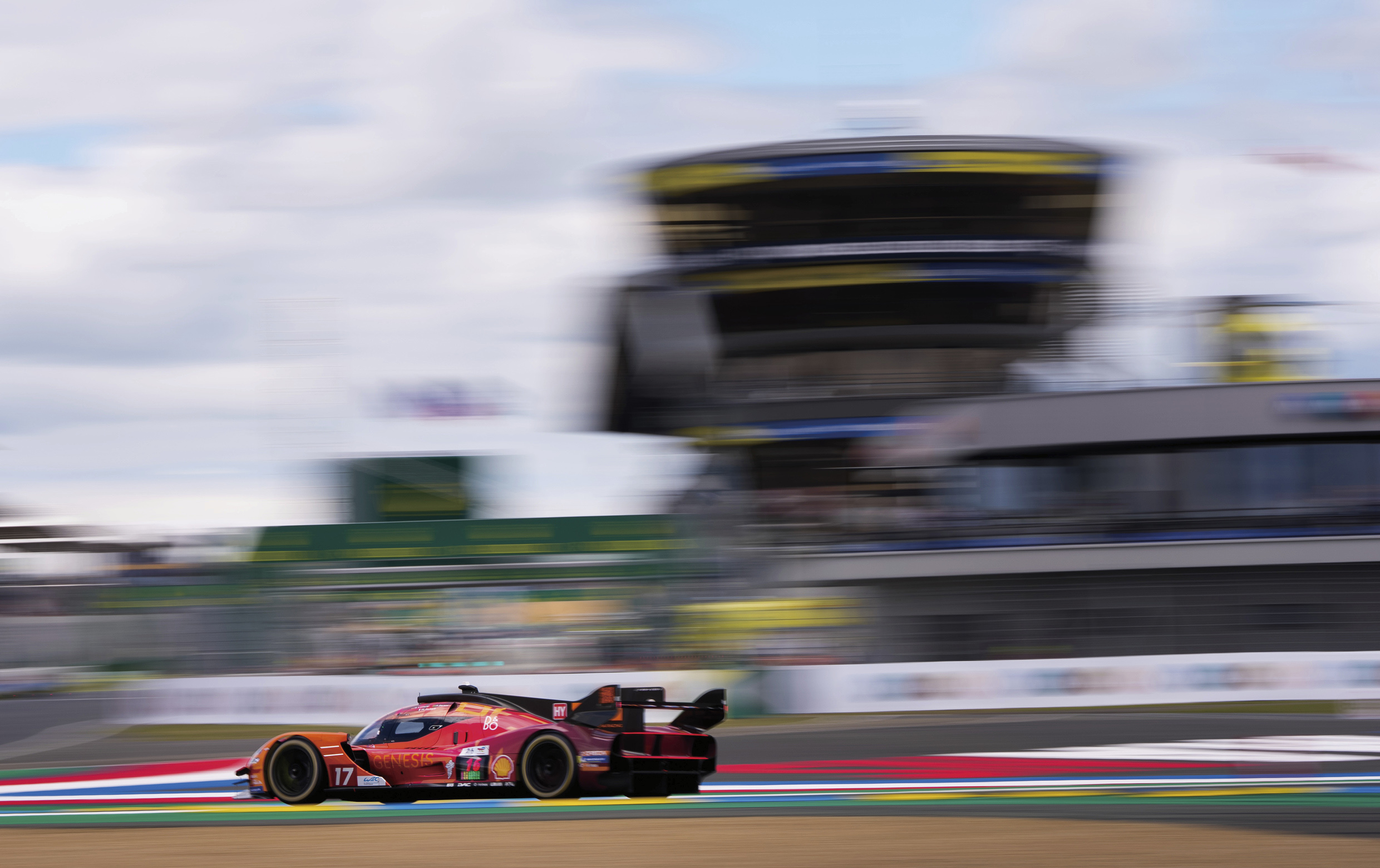 Genesis hypercar racing on the Circuit de la Sarthe