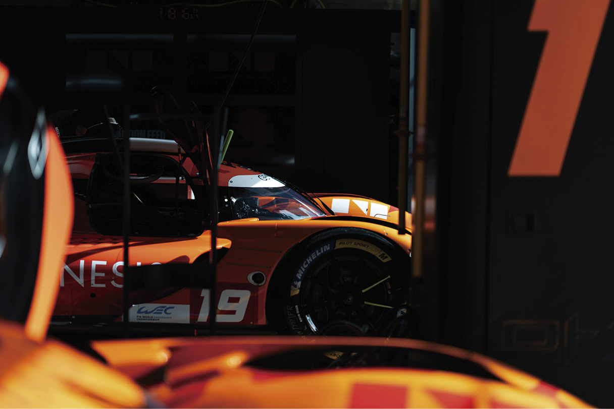 Genesis hypercar during a pit stop