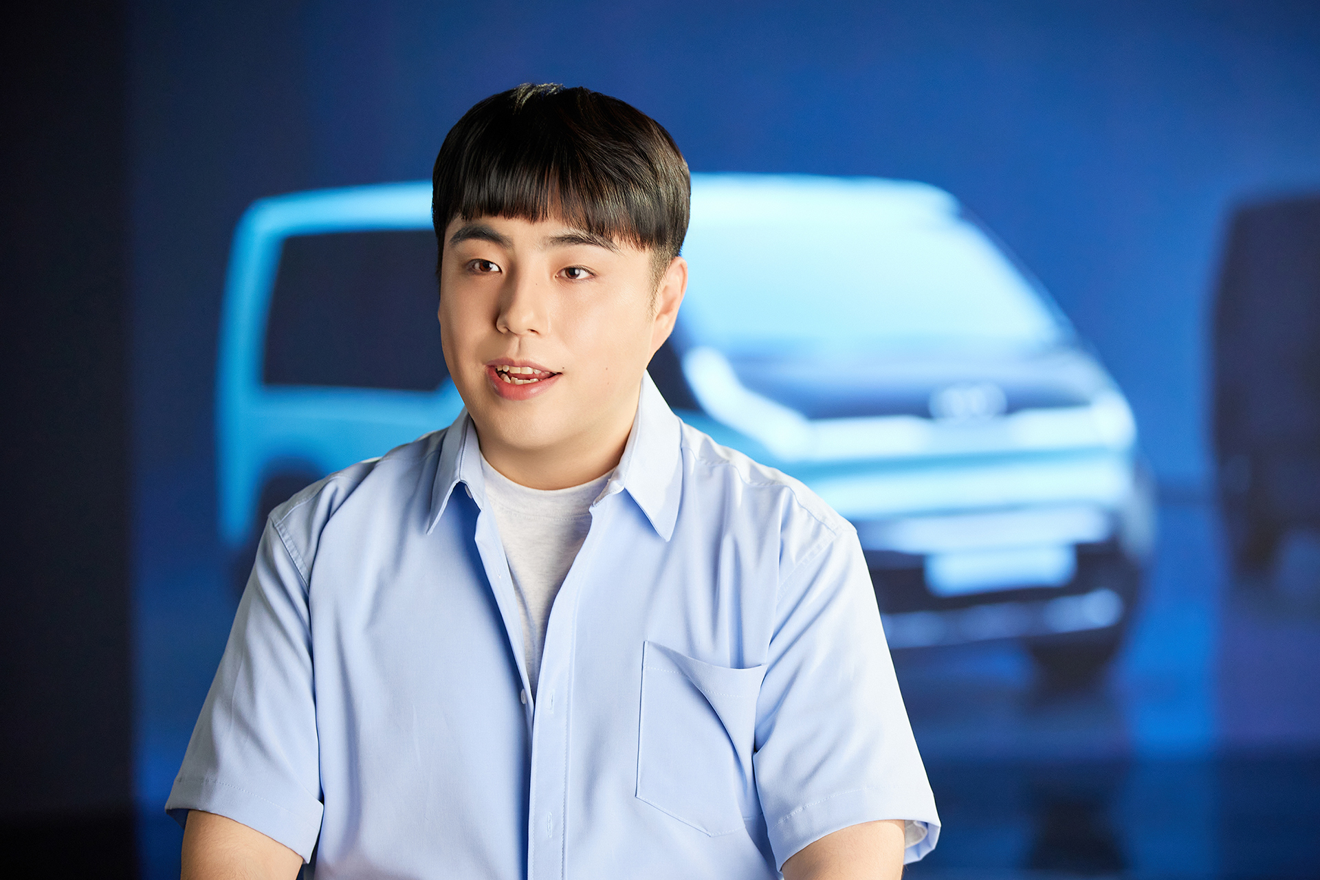 Yoo Han-soo during an interview