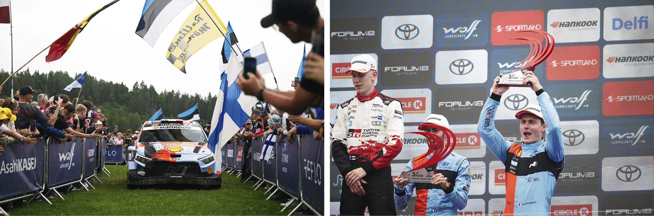 Fourmaux on podium