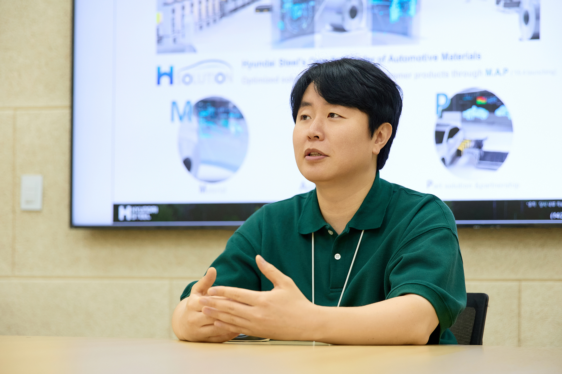 Cheolkyun Shin, Senior Research Engineer at Hyundai Steel, during an interview