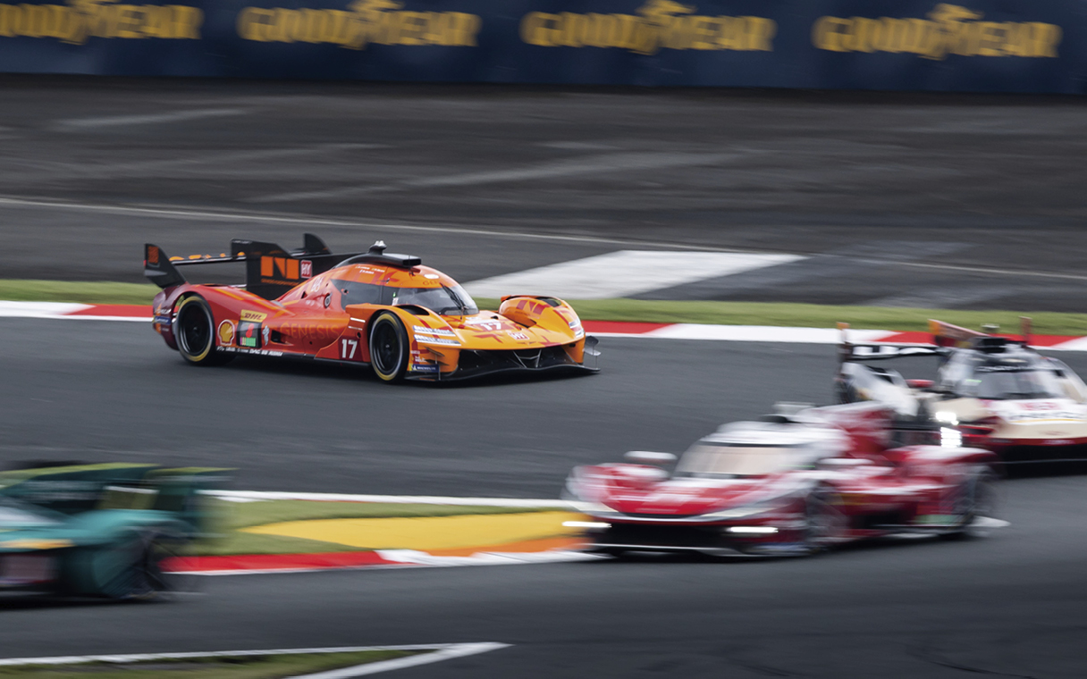 Racing cars in competition